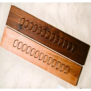 Support à tacos en bois brun avec un aspect bien poli, parfait pour un design simple, table et fournitures hôtelières, qualité supérieure - Product Image 3