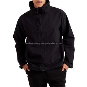 Offre Spéciale vêtements d'hiver 2025 gros sweat à capuche léger hommes noir confortable fermeture éclair Cool veste avec poches - Product Image 1