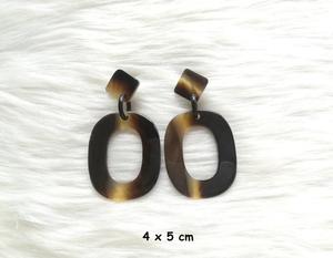 Pendientes de Cuerno de Búfalo para Niñas, Pendientes de Mujer, Joyería de Cuerno, Cuerno Natural para Mujer, Alta Calidad - Product Image 3