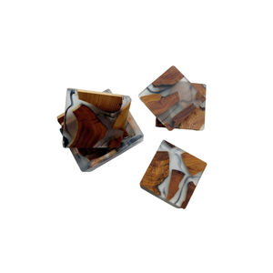 Newly Designed Decorative Resin Art <b>Wooden</b> <b>Coasters</b> Best Selling 100% Natural Wood Made Serving <b>Coasters</b> - Product Image 4