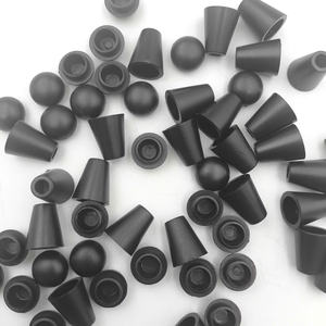 New Product 4.3mm <b>Black</b> ABS Plastic Bell <b>Cord</b> End Stopper Use for Bag and Hoodie and Garment - Product Image 2
