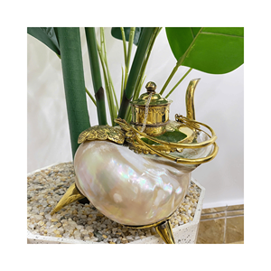Juego de teteras de concha marina edición de lujo, material: concha marina pulida; uso: vertido ceremonial; origen: artesanía vietnamita - Product Image 3