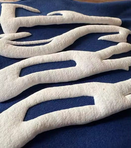 Ensemble survêtement brodé délavé avec impression en relief personnalisée, pantalon de survêtement évasé et sweat-shirt - Product Image 3