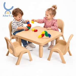 Juego de mesa y silla de madera para guardería Montessori, muebles de guardería, proveedor al por mayor, asientos para preescolar, guardería, Aprendizaje Temprano - Product Image 1