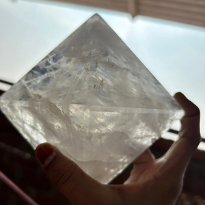 Best Selling Natural <b>Crystal</b> Clear Quartz Pyramid Handcrafted Healing Gemstone for Energy Balancing Chakra Meditation Polished - Product Image 6