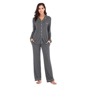 2025 New Design Nightgown <b>Pajamas</b> Customized <b>Pajamas</b> Night <b>Suits</b> Silk-like Satin Luxury Women's Sleepwear - Product Image 3