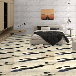 กระเบื้องพอร์ซเลนสีขาว60X120CM มันวาวสูง Leshan เอฟเฟกต์หินที่สวยงามสำหรับความสง่างามตามธรรมชาติพื้นที่พื้นห้องอพาร์ทเมนต์ - Product Image 6