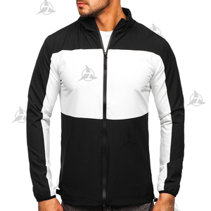 Nuevo diseño, chaqueta con logotipo personalizado, chaqueta cortavientos para la lluvia, chaquetas cortavientos de poliéster para hombre, precio barato, personalización OEM - Product Image 1