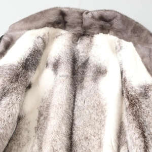 Veste d'hiver grande taille en gros, veste décontractée coupe-vent en toile de coton pour homme, logo sur le devant, parka longue - Product Image 4