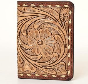 Hot Selling A4 A5 Size File Cover Portfolio Papers Documents Organizer High Quality Soft Leather Cover With Tooling & <b>Pockets</b> - Product Image 4