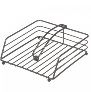 Porte-serviettes portable contemporain en métal avec design décoratif idéal pour ajouter du charme à la table à manger traditionnelle - Product Image 3