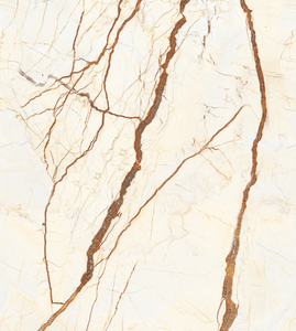 Carrelage mural et de sol en porcelaine ivoire moderne sans fin 60x120 CM, finition mate polie pour intérieur de villa, hôtel et appartement - Product Image 4