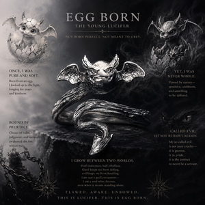 Anello Gotico con Ali <span class=keywords><strong>di</strong></span> Demone in Argento Sterling 925, Occhio <span class=keywords><strong>di</strong></span> <span class=keywords><strong>Lucifero</strong></span>, Coda del Diavolo, Gioielli Unisex per Uomo e Donna, Fornitore all'Ingrosso, Regalo - Product Image 3