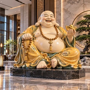 Adornos de <span class=keywords><strong>Buda</strong></span> Maitreya de Gran Volumen para el Hogar y la Sala de Estar, Atraen la Riqueza, <span class=keywords><strong>Buda</strong></span> Maitreya Bodhisattva - Product Image 2