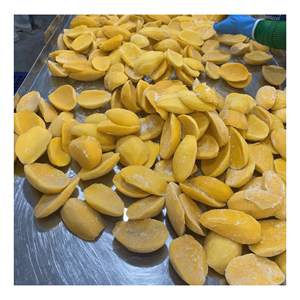 มะม่วงสดแช่แข็งมะม่วงสุกสีทอง/ผลไม้อาหารแช่แข็ง iqf ผลไม้แช่แข็งสีเหลืองลูกพีชตัดครึ่งในผลไม้แช่แข็ง - Product Image 3