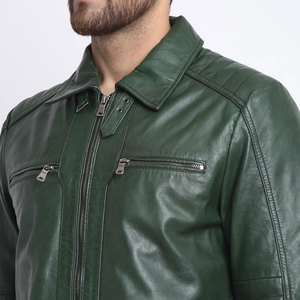 Veste de motard en cuir pour hommes OEM/ODM coupe-vent broderie personnalisée originale en cuir de vachette et veste de moto respirante pour hommes - Product Image 2