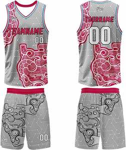 Uniforme de basket-ball de qualité supérieure uniforme de basket-ball de nouveau style uniforme de basket-ball sur mesure - Product Image 6