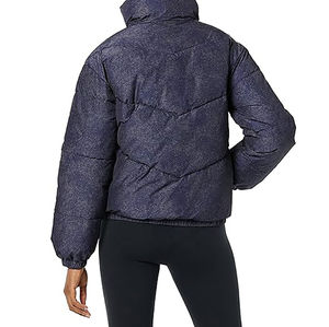 Veste d'hiver matelassée pour femme, nouvelle mode, imperméable, avec fourrure de mouton et décoration en lettres, style sublimation - Product Image 2