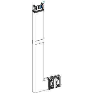 Raccordo per condotti Schneider Electric KSA250DLE41F Canalis-Upward Elbow Segment B M-TO-M, barriera antincendio 250A - Product Image 1