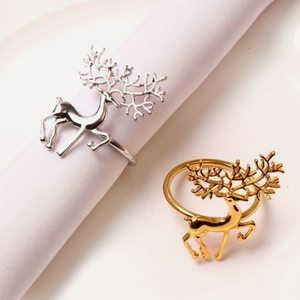 Leaf <b>Top</b> Trendy Custom Rings for Napkin Wholesale Supplies Metal Napkin Rings Good Quality <b>Decorative</b> Napkin Ring - Product Image 5