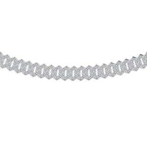 Collar de Lujo con Cadena Cubana de Diamantes Cultivados en Laboratorio, Estilo Hip Hop para Hombre, Platino 950, Certificado IGI - Product Image 3