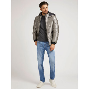 Chaqueta acolchada de invierno de alta calidad para hombre 2024 al por mayor, chaqueta acolchada nueva con cuello levantado, chaqueta acolchada de cuero de tela larga de calle alta caliente - Product Image 6