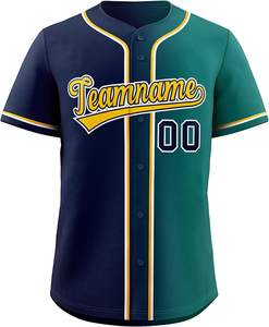 Maillot de baseball personnalisé OEM chemise très vendue uniforme avec logo brodé et sublimation pour le baseball et le softball - Product Image 1