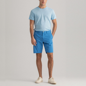 Pantalones cortos informales para hombre, de talla grande, de secado rápido, transpirables, antiarrugas, teñidos lisos, tejidos sostenibles, cintura media de BD - Product Image 5