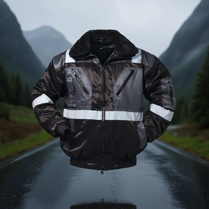 Combi Pilot <b>Jacket</b> 4 in 1 Kirkenes Size M Black/<b>Grey</b> Raincoat for Norway - Product Image 3