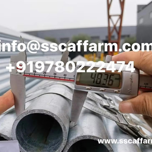 ท่อนั่งร้านกลมเหล็กชุบสังกะสีสำหรับนั่งร้านทุกขนาดดีไซน์ทันสมัยออกแบบได้ตามต้องการ - Product Image 4