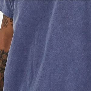 เสื้อยืดผ้าฝ้าย100% วินเทจแอซิดแบบแอซิดสำหรับผู้ชายคอกลมโอเวอร์ไซส์220gsm ปล่อยไหล่ตกเสื้อผ้าแนวสตรีทพร้อมผ้าถักตามสั่ง - Product Image 6