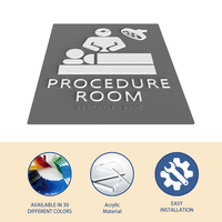 Signalétique Braille YIJIAO pour Hôpitaux – Indicateurs de Direction ADA pour les Départements Ambulatoires et Cliniques Braille