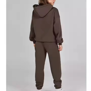 Ensemble de survêtements unis à capuche unisexe deux pièces personnalisable 100% coton polaire Pakistan vente en gros - Product Image 2