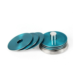 <b>Black</b> Metal Iron Coasters Set Of 4 - Product Image 4