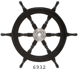 Meilleure vente beau cadre de roue de bateau en bois nautique couleur et accessoires décoratifs polonais pour la maison et le bureau Inde - Product Image 5