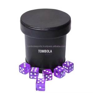 Alta calidad barato Casino Bar entretenimiento familiar dados cuero dados taza terciopelo soporte profesional coctelera tazas - Product Image 5