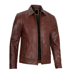 เสื้อแจ็คเก็ตหนังผู้ชาย ดีไซน์ล่าสุด แฟชั่นฤดูหนาว แขนยาว ราคาสมเหตุสมผล - Product Image 5