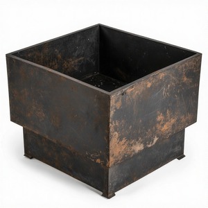 CharcoalWhirl Firepit en acier brossé avec base profonde pour jardin extérieur Patio Chauffage Camping et décoration Utilisation - Product Image 2