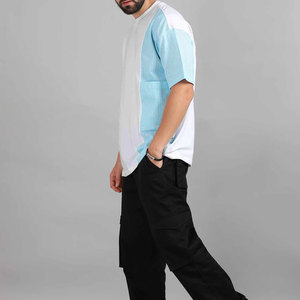 T-shirt pour homme à épaules tombantes, vente en gros OEM, respirant, confortable, décontracté, qualité supérieure - Product Image 5