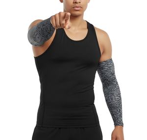 Manchons de compression cyclistes imprimés numériquement sur mesure pour hommes et femmes – Protection en polyester personnalisable avec logo pour le sport - Product Image 4