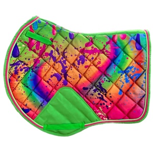 Tapis de Selle de Dressage et de Saut en Coton Sublimé, Matériau en Satin, Personnalisable, Sublimation, 2025 - Product Image 2