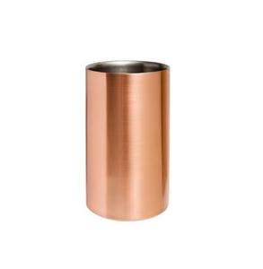 Refroidisseur en cuivre et en acier fait à la main, seau à glace pour bouteille de vin, vente en gros, fabricant et exportation depuis l'artisanat indien - Product Image 2