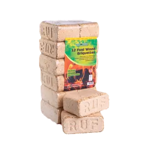 Premium Quality Heat Fuel Pini Kay/RUF Wood Briquettes 10kg packaging DIN certified and Approved