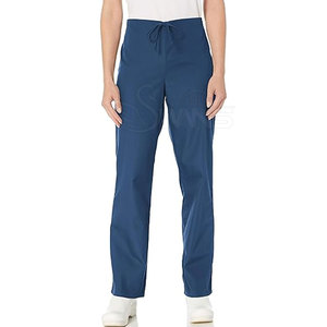 Conjunto de Uniforme Médico Azul Marino para Mujer, Top con Cuello en V y Pantalones, Algodón y Poliéster, Uniformes de Hospital para Profesionales Médicos - Product Image 4