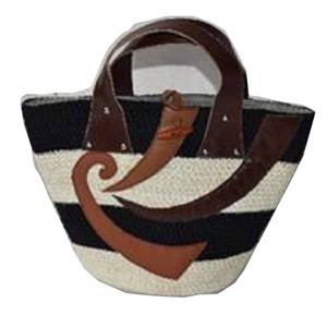 Nouveau design Mesdames sac à main en jute avec deux sangles fermeture ouverte vente entière - Product Image 2