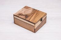 Grand coffre de rangement en bois fait à la main coffre rustique organisateur boîte en bois massif meubles de style vintage avec poignées pour le rangement de la maison