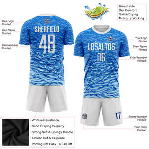 Maillot de football personnalisé en sublimation respirant, vente en gros, maillots de football de France, OEM, séchage rapide, haute qualité, pour hommes adultes - Product Image 5