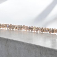 Bracelet en argent sterling 925, chaîne fine, fait main, labradorite naturelle facetée, perles plaquées argent, certifié IGI