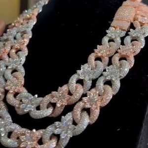 New Arrival Men's Cuban Chain Hip Hop Style Lab Grown Diamond Jewelry 10K Yellow <b>Gold</b> Trendy Link Chain for Wedding Party Wear - Product Image 6