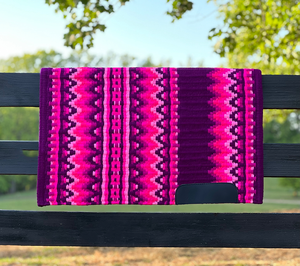 Western Show Horse Saddle Blanket Diseño de Nueva Zelanda Manta de sillín de lana hecha a mano Top Wool Saddle Pad Size - Product Image 2